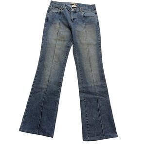 GS Bootcut Jeans Juniors 7 Blue Med Wash Mid Rise Stretch Denim Pants 30x31